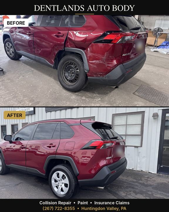 Toyota RAV4 red, rear