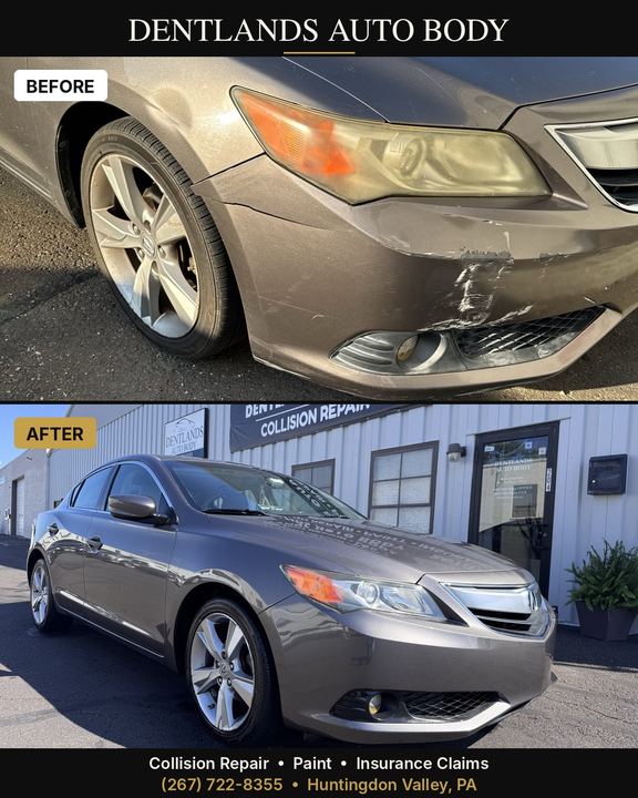 Acura ILX grey, front bumper/fender