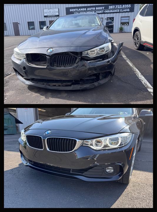 BMW 4-series dark, front bumper