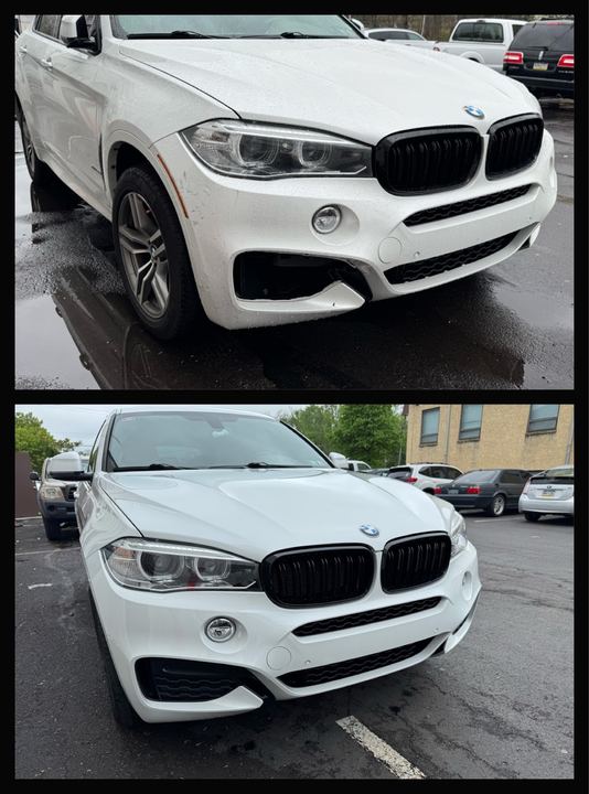BMW X6 white, front