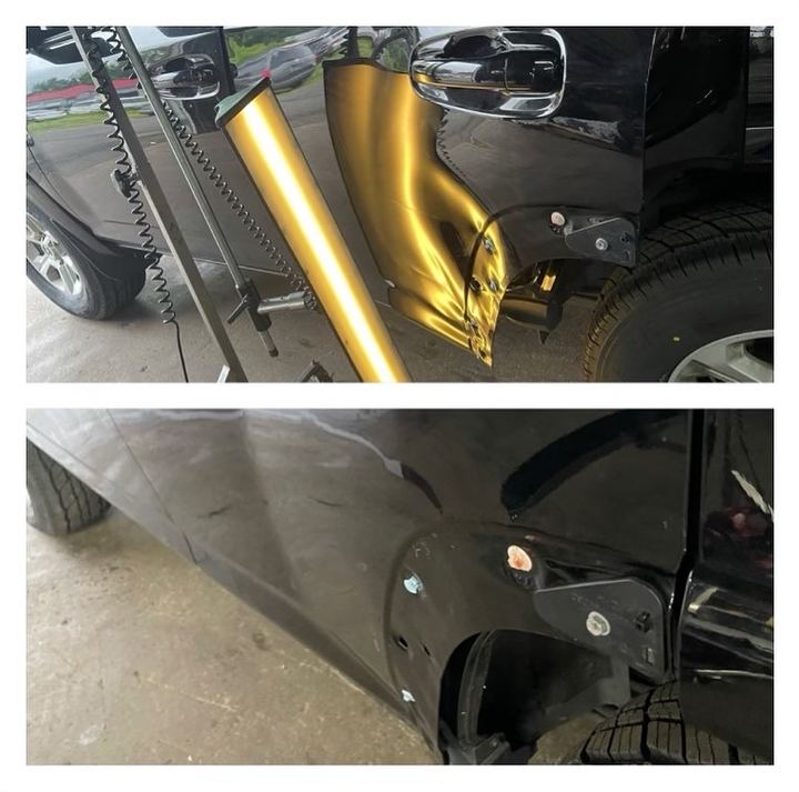 PDR with light board, quarter panel