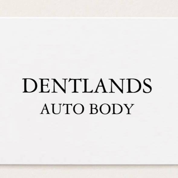 DENTLANDS AUTO BODY wordmark on cream